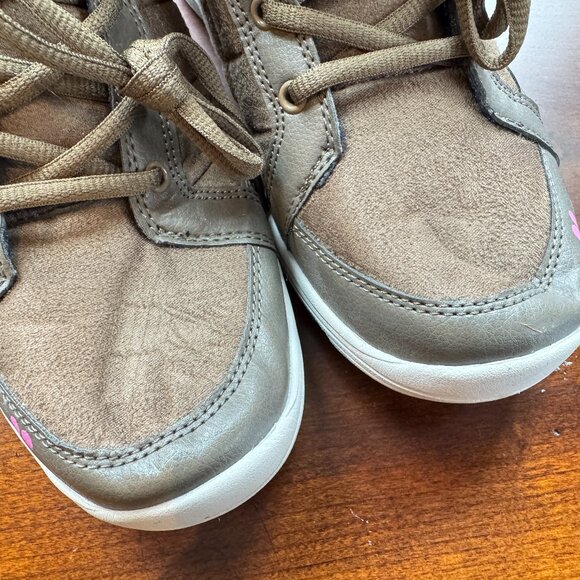 Ryka Aurora Beige Quilted Lace Up Boots - Picture 9 of 13